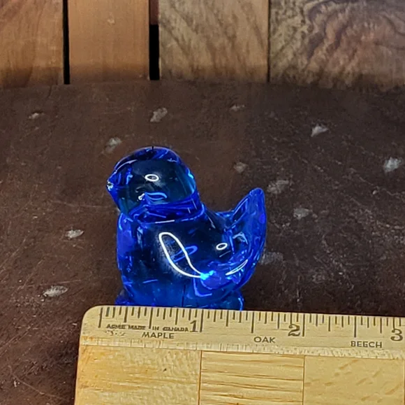 Mini Blue Glass Bird Figurine - Picture 7 of 13